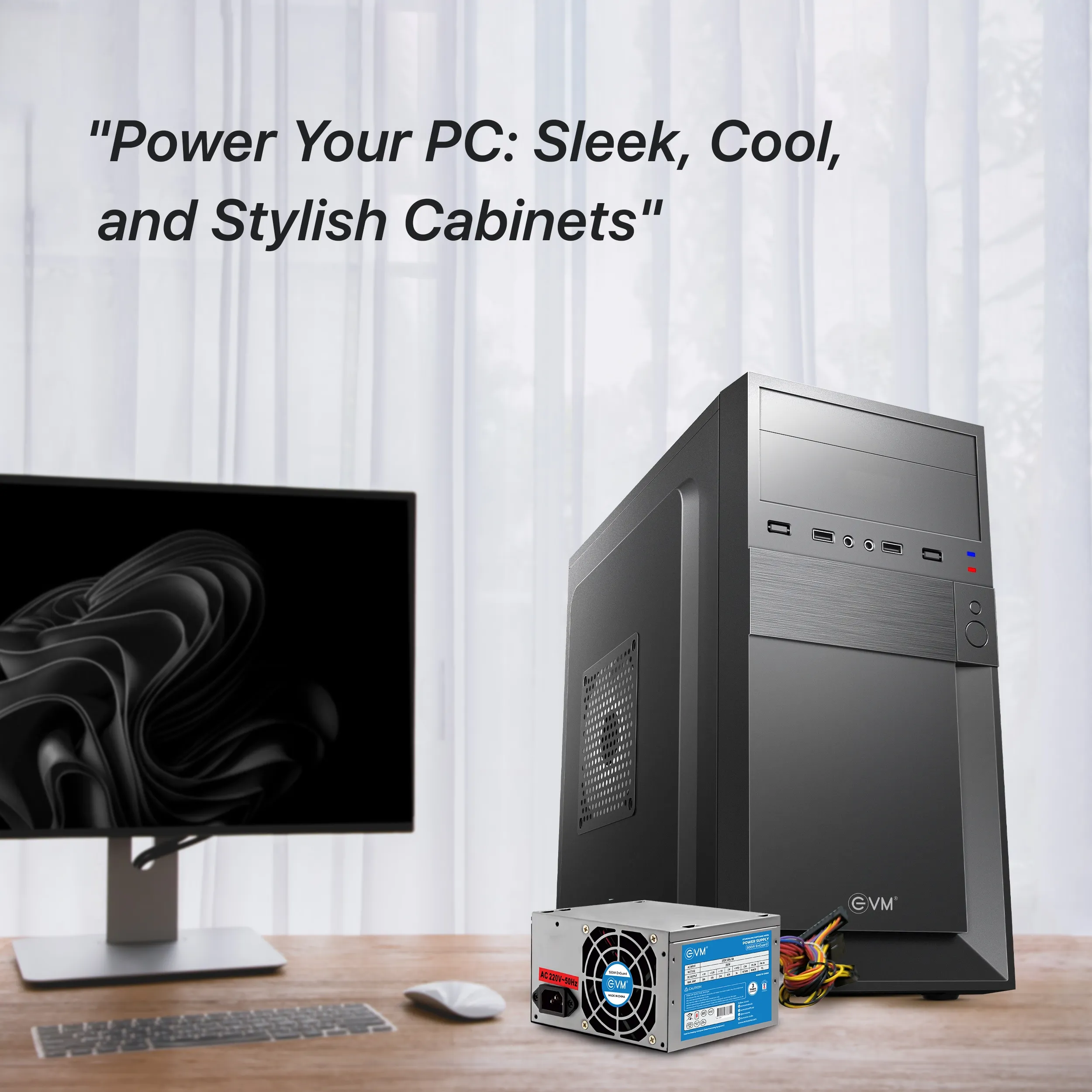 EVM Cabinet With SMPS Enigma Micro ATX 036 view 2